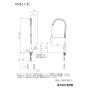 KVK KM6211EC 取扱説明書 商品図面 施工説明書 分解図 シングルシャワー付混合栓 商品図面1