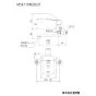 KVK MSK110KER2T 取扱説明書 商品図面 施工説明書 分解図 シングル混合栓(eレバー) 商品図面1