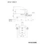 KVK MSK110KRJT 取扱説明書 商品図面 施工説明書 分解図 シングル混合栓 商品図面1