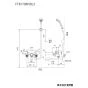 KVK MTB170KP 取扱説明書 商品図面 施工説明書 分解図 定量止水付サーモスタット式混合栓 商品図面1