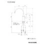 KVK K335GN 取扱説明書 商品図面 分解図 ビルトイン浄水器用水栓 商品図面1