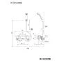 KVK KF3050 取扱説明書 商品図面 施工説明書 分解図 サーモスタット式シャワー 商品図面1