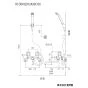 KVK KF30N2-R24 取扱説明書 商品図面 施工説明書 分解図 2ハンドルシャワー 商品図面1