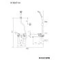 KVK KF800THA 取扱説明書 商品図面 施工説明書 分解図 サーモスタット式シャワー楽締めソケット付 商品図面1