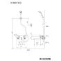 KVK KF880TS2 取扱説明書 商品図面 施工説明書 分解図 サーモスタット式シャワー 商品図面1