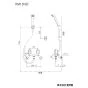 KVK KM13N2F 取扱説明書 商品図面 施工説明書 分解図 2ハンドルシャワー 商品図面1