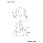 KVK KM13N2W 取扱説明書 商品図面 施工説明書 分解図 2ハンドル混合栓 商品図面1