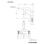 KVK KM5006 取扱説明書 商品図面 施工説明書 分解図 シングル混合栓 商品図面1