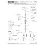 KVK KM5011UT 取扱説明書 商品図面 施工説明書 分解図 取付穴兼用型・シングル混合栓 分解図1