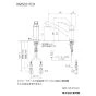 KVK KM5021TCK 取扱説明書 商品図面 施工説明書 分解図 シングルシャワー付混合栓 商品図面1