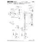 KVK KM5031Z 取扱説明書 商品図面 施工説明書 分解図 シングルシャワー付混合栓 分解図1