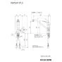 KVK KM5041 取扱説明書 商品図面 施工説明書 分解図 シングル混合栓 商品図面1