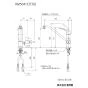 KVK KM5041CTTU 取扱説明書 商品図面 施工説明書 分解図 シングル混合栓 商品図面1