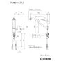 KVK KM5041CTU 取扱説明書 商品図面 施工説明書 分解図 シングル混合栓 商品図面1