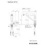 KVK KM5041HTTU 取扱説明書 商品図面 施工説明書 分解図 シングル混合栓 商品図面1