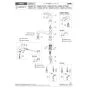 KVK KM5051TEC 取扱説明書 商品図面 施工説明書 分解図 シングル混合栓 分解図1