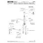 KVK KM5081TEC 取扱説明書 商品図面 施工説明書 分解図 シングル混合栓 分解図1