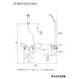 KVK KM800T 取扱説明書 商品図面 分解図 サーモスタット式混合栓 商品図面1
