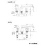 KVK KM84 取扱説明書 商品図面 施工説明書 分解図 2ハンドル混合栓 商品図面1