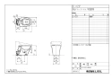 LIXIL(リクシル) BC-K21P BW1+DV-K213GPL-R1 BW1 取扱説明書 商品図面 施工説明書 パブリック向けタンクレストイレ 商品図面1