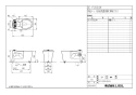 LIXIL(リクシル) BC-P20SUM BW1+DT-PA250UCHTK BW1 取扱説明書 商品図面 施工説明書 パブリック向けタンク式便器 (掃除口付) 手洗なし 商品図面1