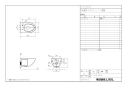 LIXIL(リクシル) YC-P111PA BW1 商品図面 施工説明書 パブリック向けクイックタンク式壁掛大便器 商品図面1