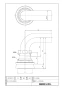 LIXIL(リクシル) CF-103ABL 商品図面 和風便器用径違スパッド（Ｌ管付） 商品図面1