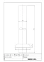 LIXIL(リクシル) CF-171D-38 商品図面 38ｍｍ隅付ロータンク用洗浄管（和風用） 商品図面1