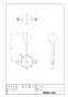 LIXIL(リクシル) CF-51U(85) 商品図面 フタ付便座当り止め(ユニオン部取付仕様)(85mm) 商品図面1