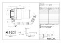 LIXIL(リクシル) CWA-261 商品図面 施工説明書 低流動圧ブースター（後付用） 商品図面1
