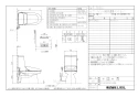 LIXIL(リクシル) DWT-ZA152 BW1 取扱説明書 商品図面 施工説明書 リフレッシュシャワートイレ (タンク付) 商品図面1