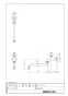 LIXIL(リクシル) LF-12F-13-U 商品図面 ユーティリティ水栓 自在水栓(泡沫式・固定コマ式・水用) 商品図面1