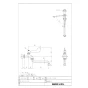 LIXIL(リクシル) LF-12ZF-13-U(H) 商品図面 分解図 レバー式自在水栓（泡沫式・固定コマ式・湯用） 商品図面1