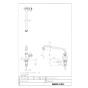 LIXIL(リクシル) LF-14F(220)-13-U 商品図面 分解図 台付自在水栓（泡沫式・固定コマ式） 商品図面1