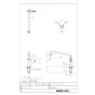 LIXIL(リクシル) LF-14ZF-13(65)-U(H) 商品図面 分解図 レバー式自在水栓（泡沫式・固定コマ式・湯用） 商品図面1