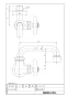 LIXIL(リクシル) LF-16F-13-U 商品図面 ユーティリティ水栓 横型自在水栓(泡沫式・固定コマ式) 商品図面1