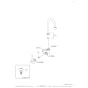 LIXIL(リクシル) LF-L16SPF-13-U 商品図面 分解図 ユーティリティ水栓 自在水栓(泡沫式・固定コマ式・水用) 分解図1