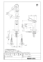 LIXIL(リクシル) LF-YD340SYC/SNI 取扱説明書 商品図面 施工説明書 シングルレバー混合水栓（泡沫式）(排水栓なし) 商品図面1