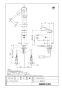 LIXIL(リクシル) LF-YD340SYN/SAB 取扱説明書 商品図面 施工説明書 シングルレバー混合水栓（泡沫式）(寒冷地) 商品図面1