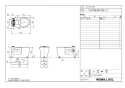 LIXIL(リクシル) YBC-P20HUM BW1+DT-PA250HU BW1 取扱説明書 商品図面 施工説明書 パブリック向けタンク式便器 (掃除口付) 手洗なし 商品図面1