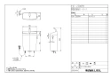 LIXIL(リクシル) YBC-Z30PM BW1+YDT-Z380PM BW1+CW-EA23QC BW1 取扱説明書 商品図面 施工説明書 アメージュ便器 マンションリフォーム用 床上排水 155タイプ+パッソ 商品図面1