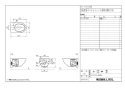 LIXIL(リクシル) YC-P111PM BW1 商品図面 施工説明書 パブリック向けクイックタンク式壁掛大便器 商品図面1
