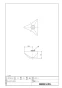 LIXIL(リクシル) A-072-1 商品図面 陶器製三角ハンドル 商品図面1