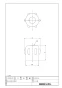 LIXIL(リクシル) A-2002-6 商品図面 一般水栓用ハンドル 商品図面1