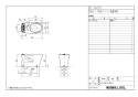 LIXIL(リクシル) BC-BA20S BW1 商品図面 ベーシアシャワートイレ 便器のみ 商品図面1