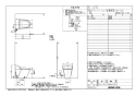 LIXIL(リクシル) BC-J21S BW1+DV-J213G BW1 商品図面 ベーシアハーモJタイプ 商品図面1