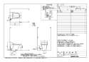 LIXIL(リクシル) BC-J21S BW1+DV-J214G BW1 商品図面 ベーシアハーモJタイプ 床排水　ハイパーキラミック 商品図面1