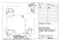 LIXIL(リクシル) BC-J21S BW1+DV-J214G BW1 商品図面 ベーシアハーモJタイプ 商品図面1