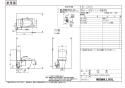 BC-ZA10S+DT-ZA150E 取扱説明書 商品図面 施工説明書 分解図 アメージュＺ便器(フチレス) 商品図面1