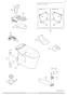 LIXIL(リクシル) BC-ZA10S+DT-ZA150E アメージュＺ便器(フチレス) 取扱説明書 商品図面 施工説明書 分解図 アメージュＺ便器(フチレス) 分解図1